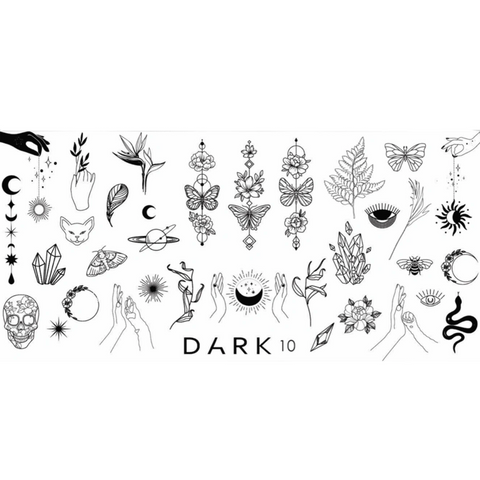 Пластина для стемпинга Dark №10 PLAST-10 фото
