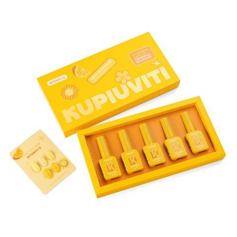 Sada gel laků Kupiuviti &bdquo;Vitamin D&ldquo;, 5 ks KUV-NGL-8  фото