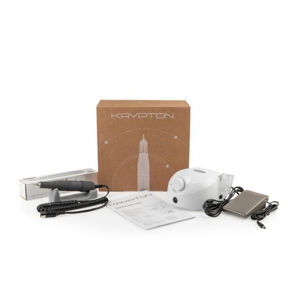 Фрезер KRYPTON XPS-400 WHITE/GRAY на 65 вт. и 40000 об. для маникюра и педикюра  FREZ фото